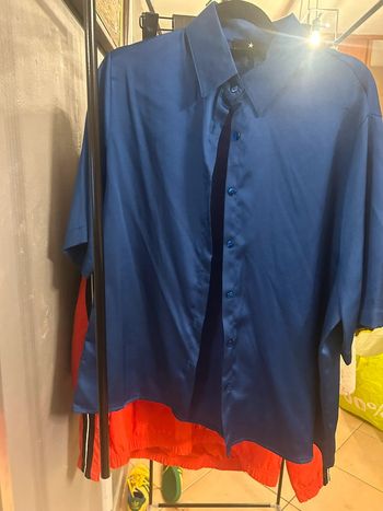 Chemise manches courtes Grungemama bleue