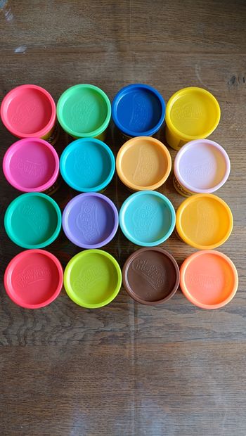16 pots de pâte à modeler Play Doh