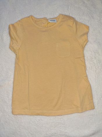 Tee shirt unie jaune