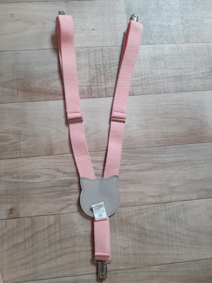 Bretelles pour fille rose 2-4 ans - photo numéro 5