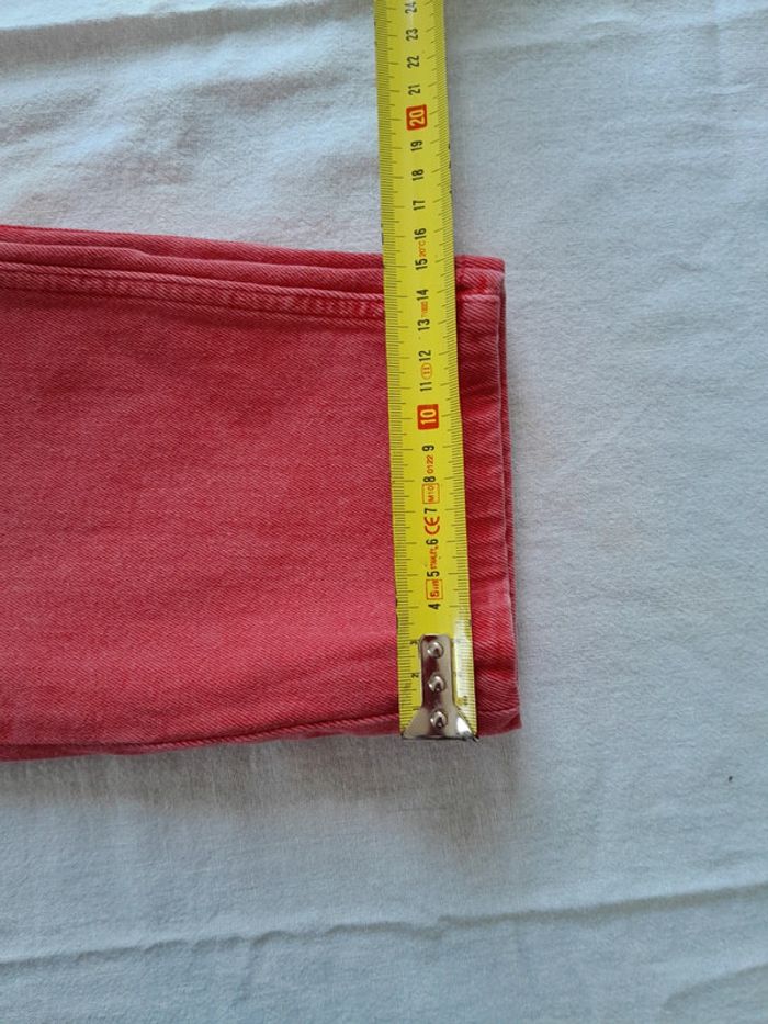 Jean taille haute rouge clair Only 28/32 - photo numéro 12