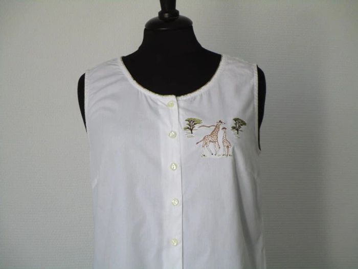 Blouse vintage girafes 36 TBE