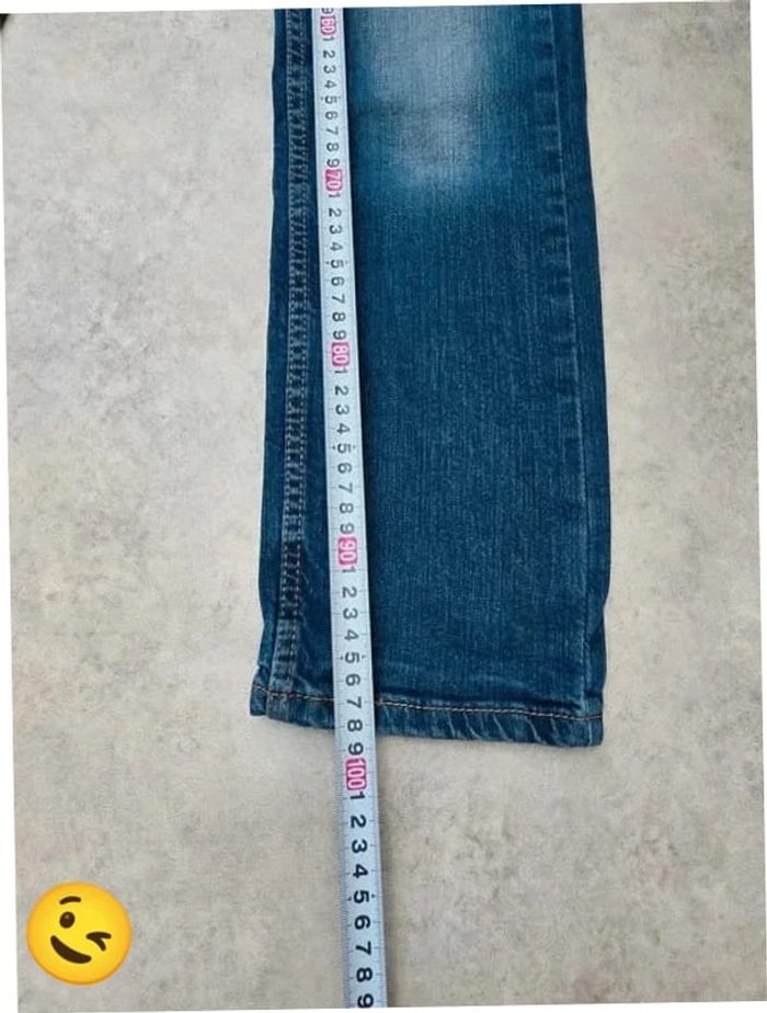 Jeans Levi's 513 W28 FR38 L30 coupe droite bleu Homme Men pan273b - photo numéro 5