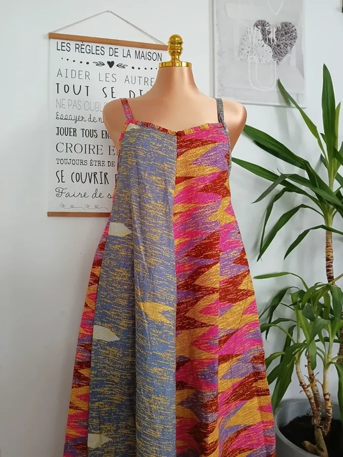 Longue Robe d'été à motifs Neuve Taille L 🌿💝 - photo numéro 6
