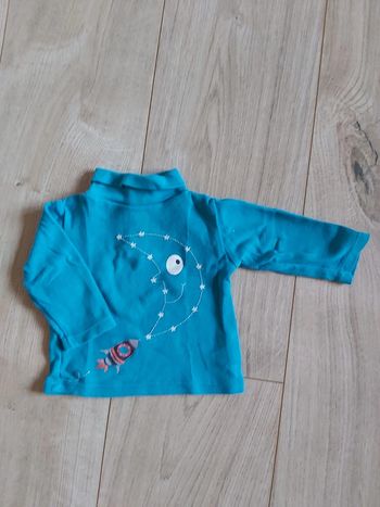 Tee-shirt col roulé garçon DPAM 3 mois en très bon état (78)