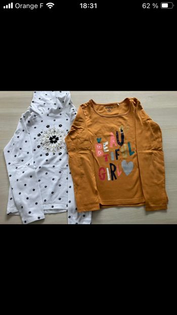 Lot 4 tee-shirts manches longues