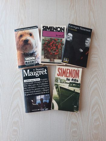 Lot 5 livres Simenon