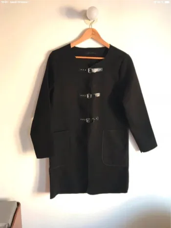Manteau noir et léger R.P. Tamar taille 40/42