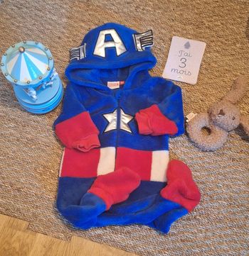 Combi chaude marvel 3 mois bébé