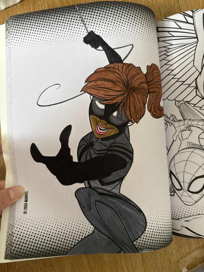 Coloriage spiderman + feutres - photo numéro 3