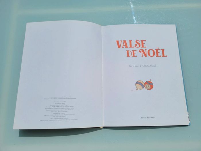 Livre grand format Valse de Noël, Grasset jeunesse, Boris Vian - photo numéro 2