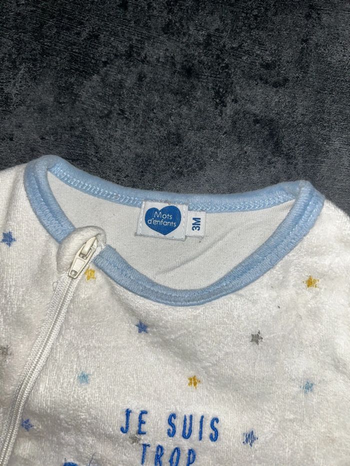 Pyjama bébé « je suis trop mignon » - photo numéro 4