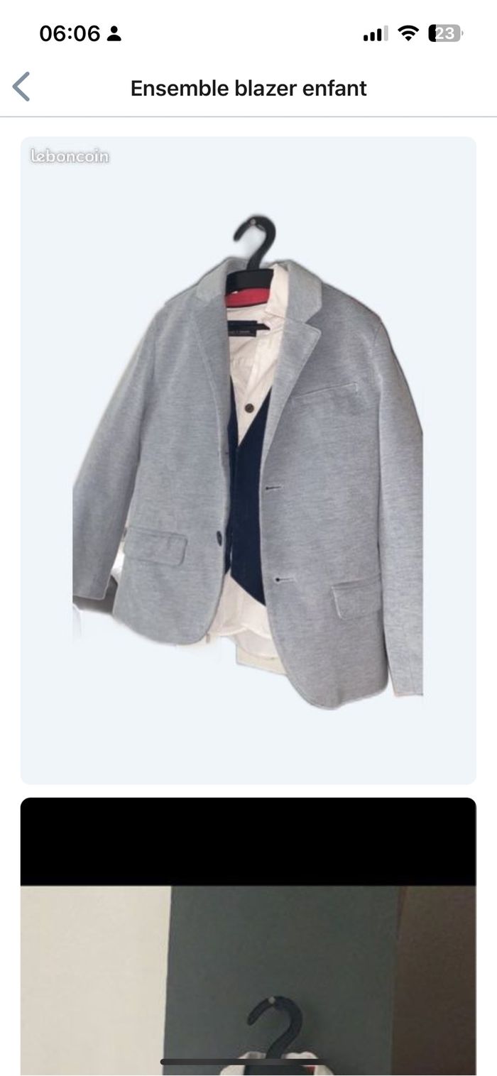 Lot blazer et gilet enfant