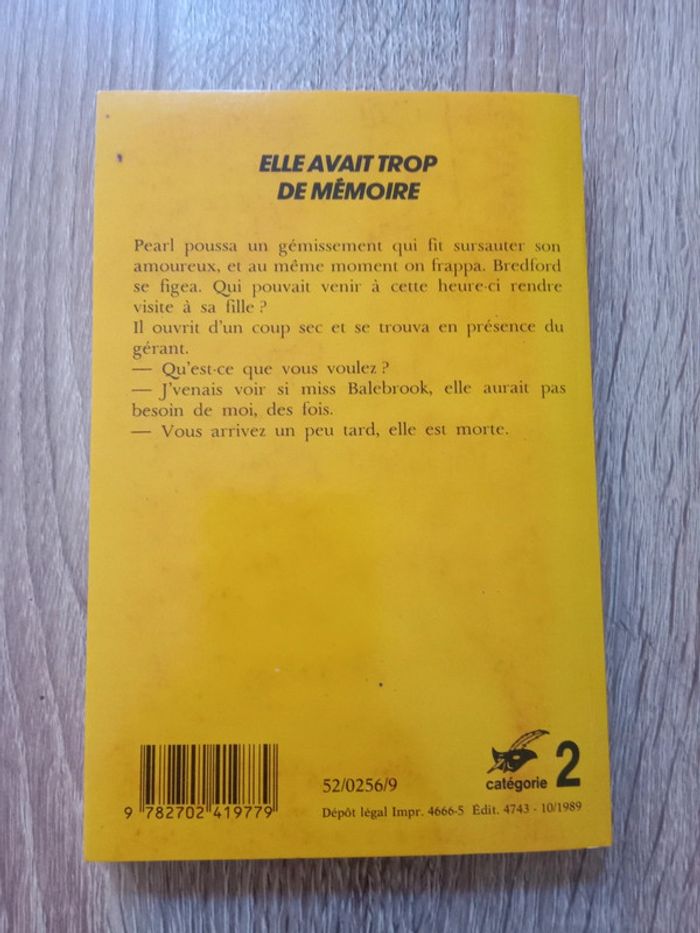 * Exbrayat - Elle avait trop de mémoire - photo numéro 2