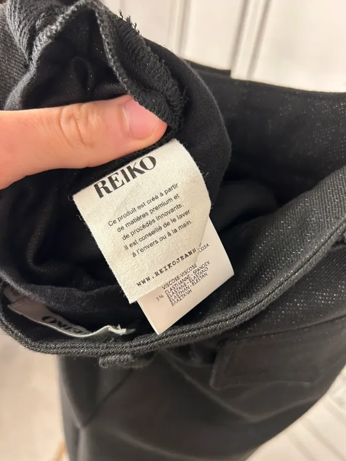 Pantalon taille haute Reiko Noir W26 neuf - photo numéro 9