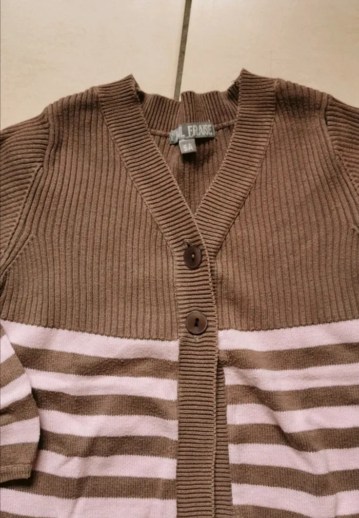 Gilet long vynil fraise 5 ans - photo numéro 2