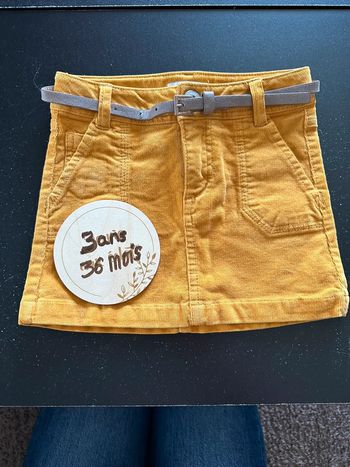 Jupe velours okaidi 3 ans