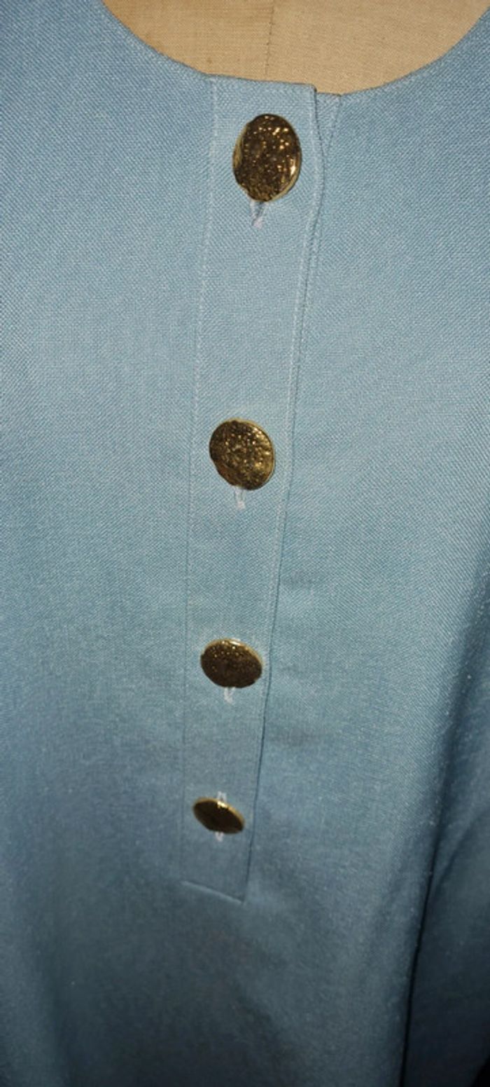 Robe abito vintage boutons dorés - photo numéro 2