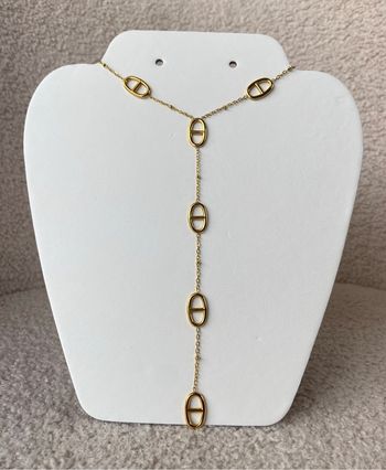 Sautoir maille marine