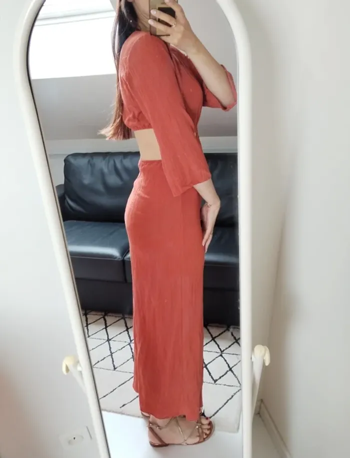 Magnifique robe neuve brique - photo numéro 6