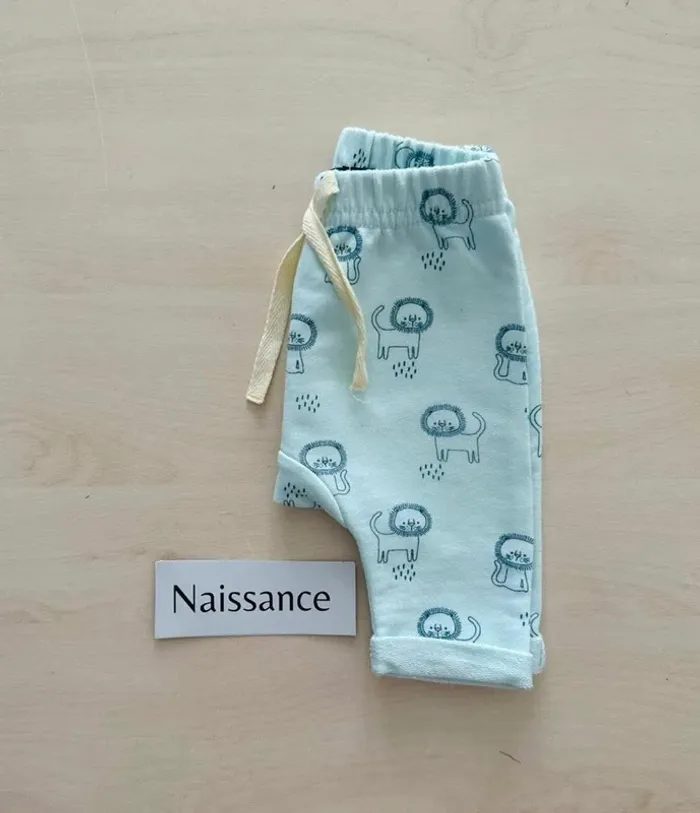 Pantalon garçon naissance 50 cm