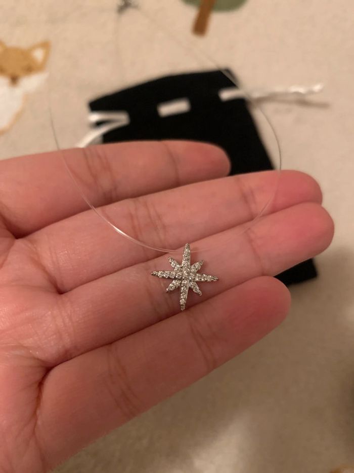 Collier étoile en argent et acier inoxydable - photo numéro 6
