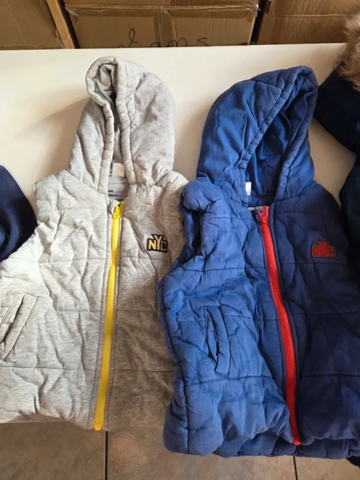 Lot 4 vêtements hiver 3 ans garçon blouson polaire - photo numéro 3