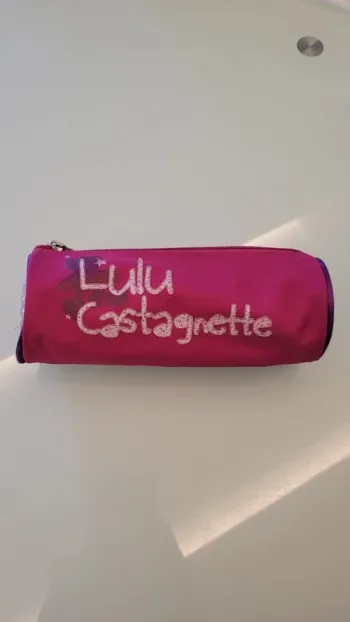 Trousse ronde rose Lulu Castagnette