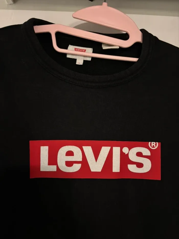 Sweat Levi’s noir logo rouge - Taille S - 36 - très bon état - photo numéro 2