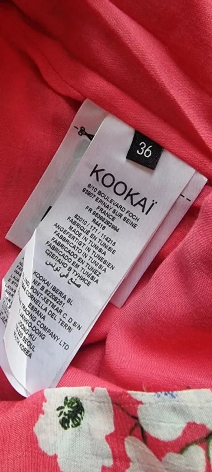 Robe fleurie Kookai Neuve - photo numéro 8
