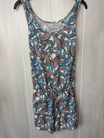 Combinaison short à motif, femme, taille 34-36