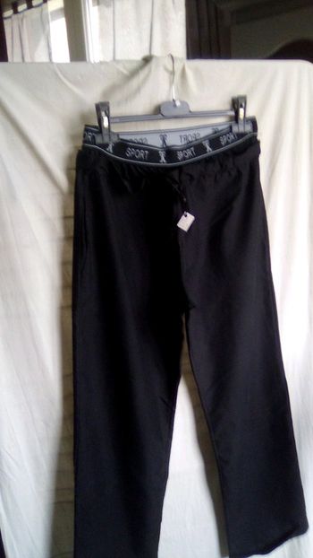 Pantalon large noir fin