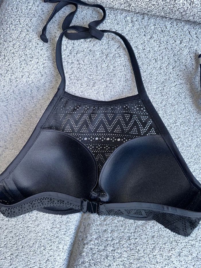 Maillot de bain 2 pièces noir & dentelle Dorina - photo numéro 2