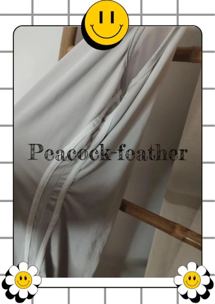 Robe moulante grise bandes blanches 40 - photo numéro 6