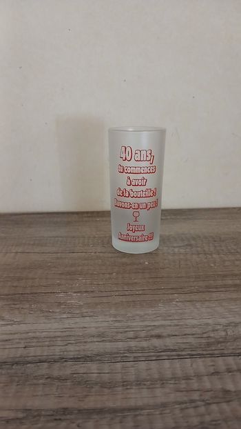 Verre humoristique 