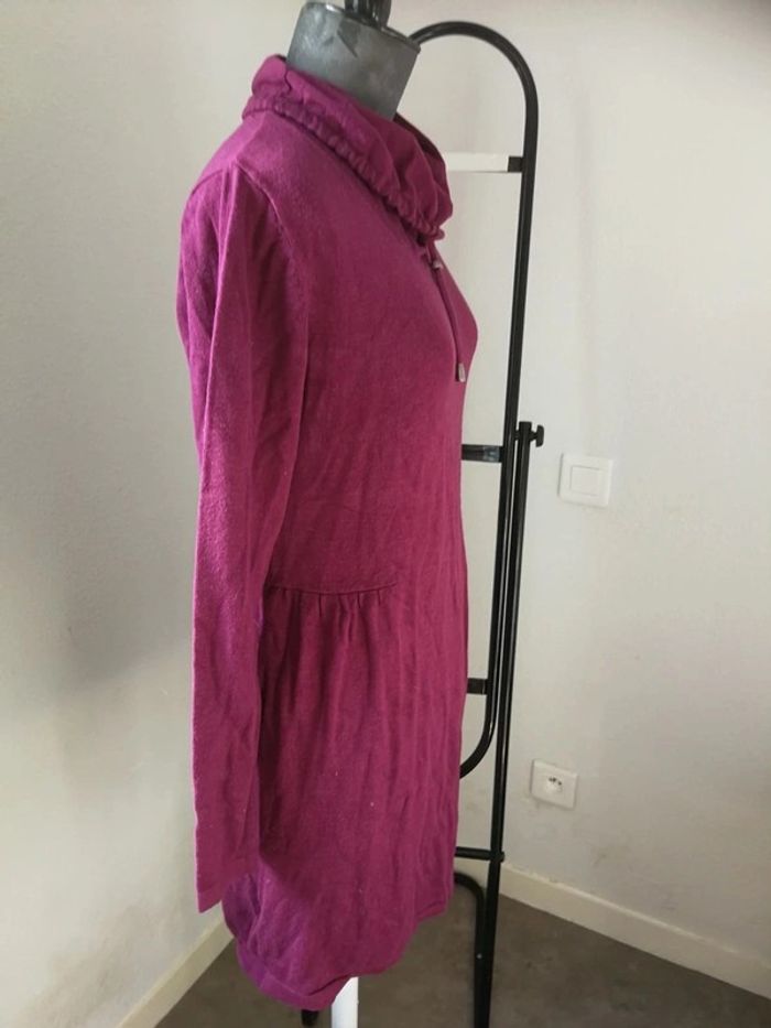 Robe midi mi-saison hiver violet bonprix collection t 36 38 - photo numéro 4
