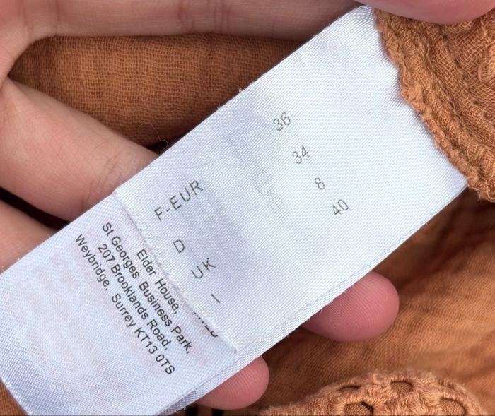 Blouse en gaze de coton brodé – Taille 36 – Verbaudet - photo numéro 6
