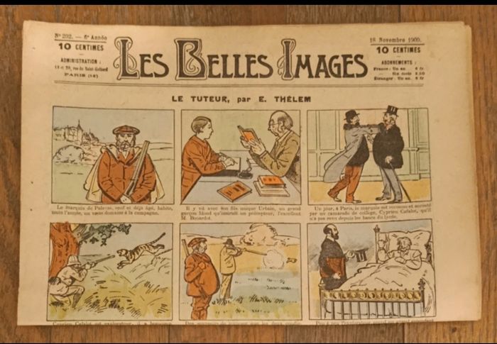 Rare ancien journal Les belles images de 1909 N°292 vintage