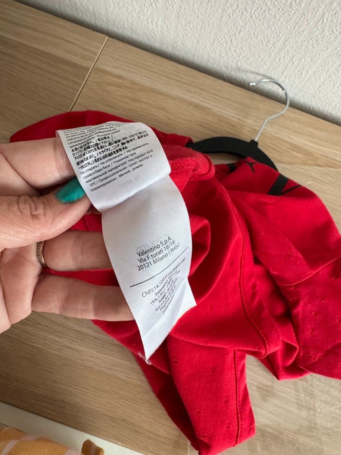 T-shirt VLTN femme rouge M - photo numéro 7