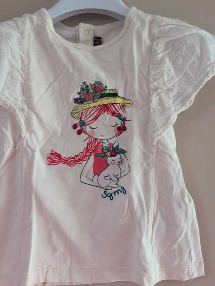 Ensemble short et t-shirt fleuris fille 104 cm Sergent Major - photo numéro 3