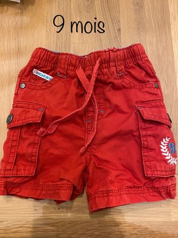 Short bébé garçon 9 mois