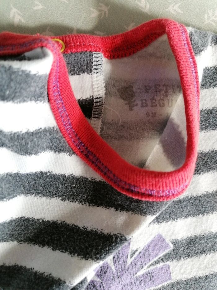 Lot de 2 bodies sans manche- Petit Béguin taille 9mois - photo numéro 6