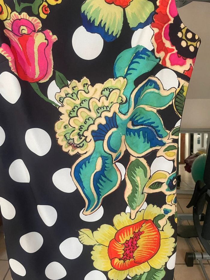 Desigual jolie robe hiver colorée modèle Janet taille 38 état neuf - photo numéro 9