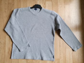 Pull fin gris