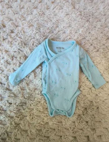 Body bleu manche longue