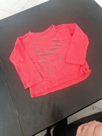 Tee shirt manches longues taille 80 cms in extenso