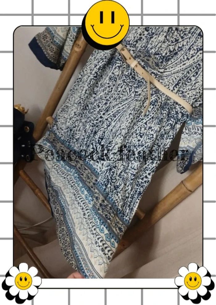 Tunique bleue avec ceinture 38 - photo numéro 10