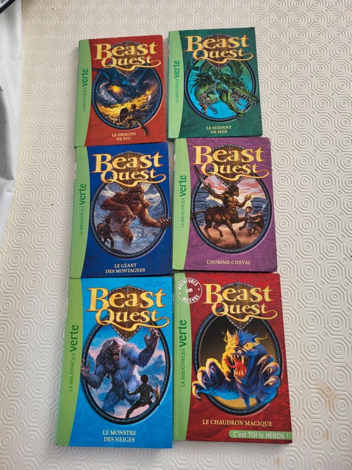 Lot de 6 livres Beast Quest