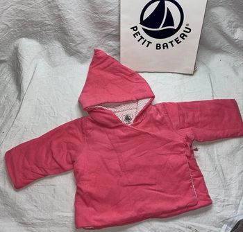 burnou velour Petit Bateau 3 mois