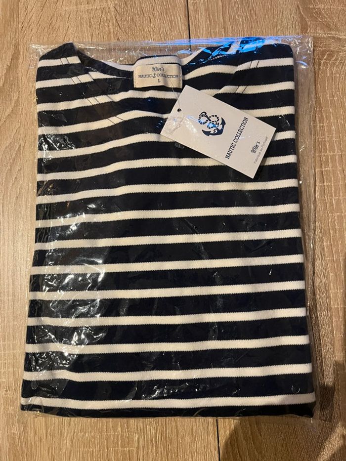 Marinière classique bleu et blanc taille L - photo numéro 8